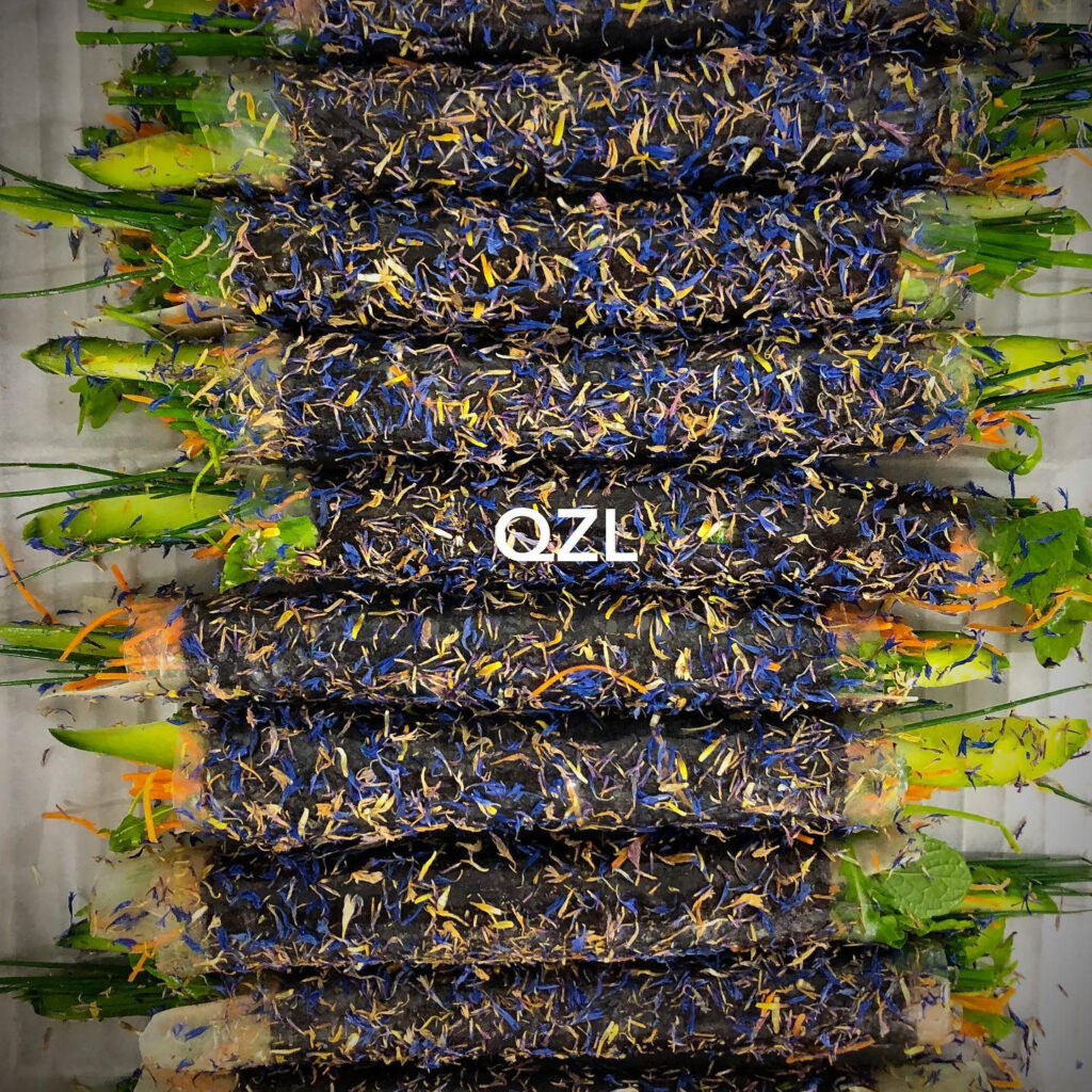 rouleaux de printemps asperges, légumes, Charles QZL cuisinologis, traiteur, Paris, Val d'Oise